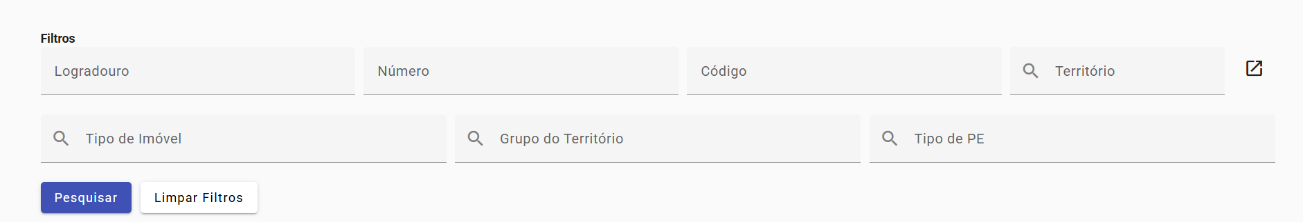 Filtros de Pesquisa de Imóveis